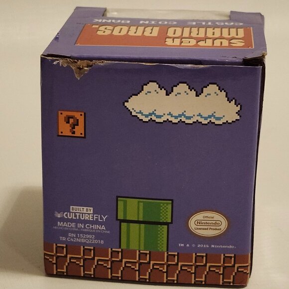 RARE Super Mario Bros. Castle Coin Bank Read Description Culture Fly 8 bit NES - Picture 5 of 10